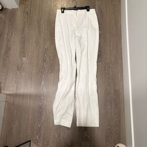 J crew white linen pants